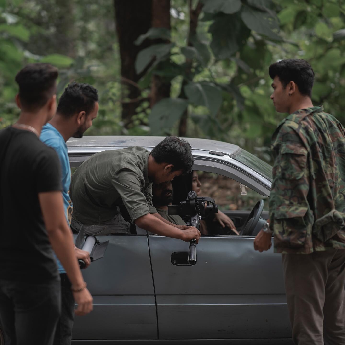Between Takes · Forest Set — frame 3 of 5