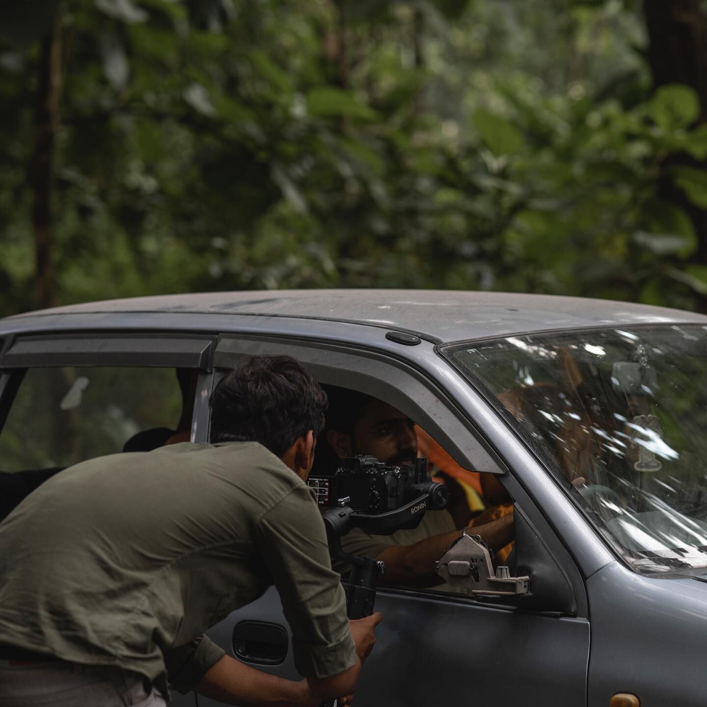 Between Takes · Forest Set — frame 4 of 5